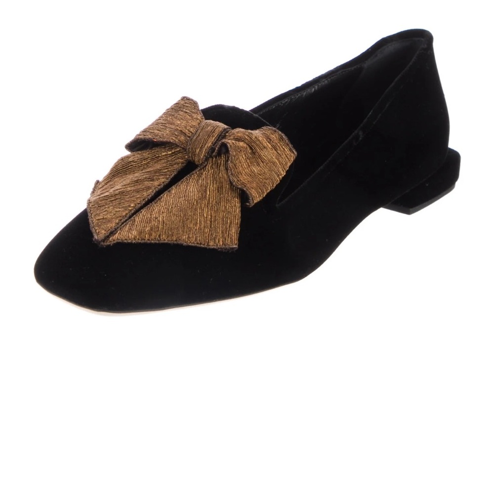 New Serena Uziyel Velvet Bow Loafers Shoes